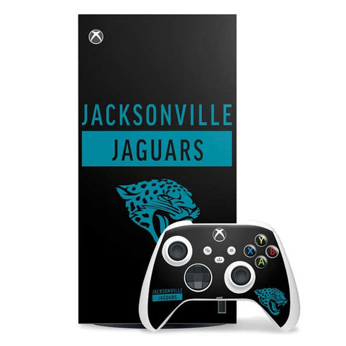 NFL Jacksonville Jaguars Black Performance Series Xbox Series X Skins