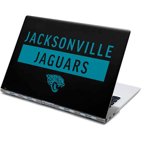 NFL Jacksonville Jaguars Black Performance Series Yoga 910 2-in-1 14in Touch-Screen Skin