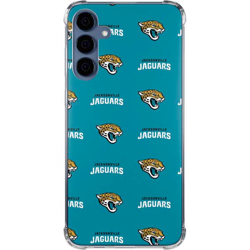 NFL Jacksonville Jaguars Blitz Series Galaxy A55 5G Clear Case