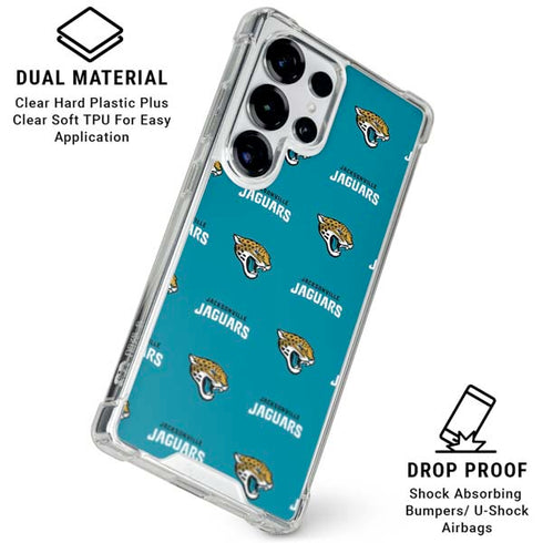 NFL Jacksonville Jaguars Blitz Series Galaxy S25 Ultra Clear Case