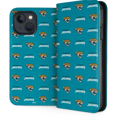 NFL Jacksonville Jaguars Blitz Series iPhone 15 Plus Folio Case