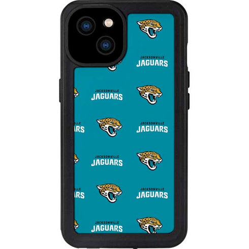 NFL Jacksonville Jaguars Blitz Series iPhone 15 Plus Waterproof Case