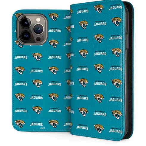NFL Jacksonville Jaguars Blitz Series iPhone 15 Pro Max Folio Case