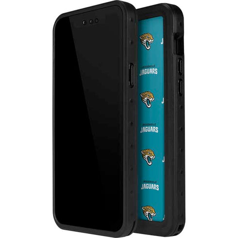NFL Jacksonville Jaguars Blitz Series iPhone 15 Pro Waterproof Case
