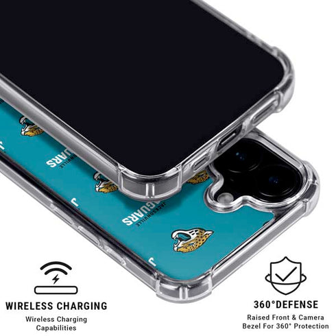 NFL Jacksonville Jaguars Blitz Series iPhone 16 Plus MagSafe Case