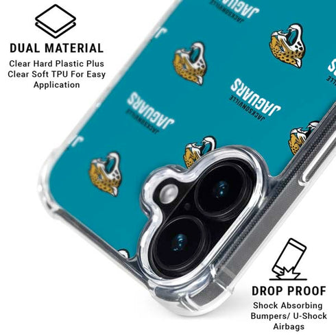 NFL Jacksonville Jaguars Blitz Series iPhone 16 Plus MagSafe Case