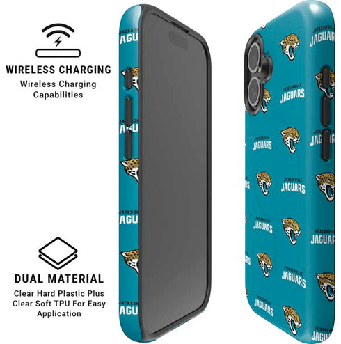 NFL Jacksonville Jaguars Blitz Series iPhone 16 Plus Magsafe Impact Case