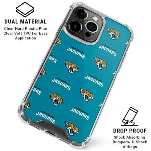 NFL Jacksonville Jaguars Blitz Series iPhone 16 Pro Clear Case
