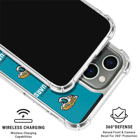 NFL Jacksonville Jaguars Blitz Series iPhone 16 Pro Max Clear Case