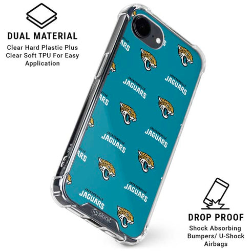 NFL Jacksonville Jaguars Blitz Series iPhone 16e Clear Case