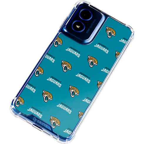 NFL Jacksonville Jaguars Blitz Series Moto G 5G (2024) Clear Case