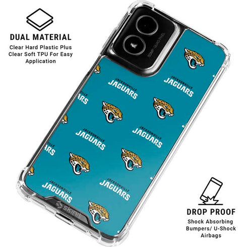 NFL Jacksonville Jaguars Blitz Series Moto G Power 5G (2024) Clear Case