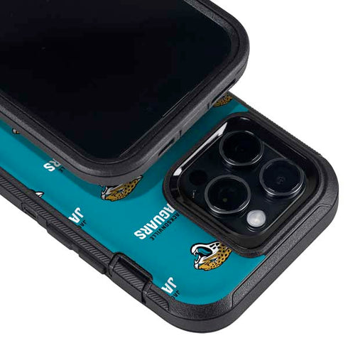 NFL Jacksonville Jaguars Blitz Series Otterbox Defender iPhone Skin