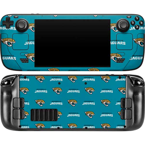 NFL Jacksonville Jaguars Blitz Series Steam Deck Handheld Gaming Computer OLED Skin
