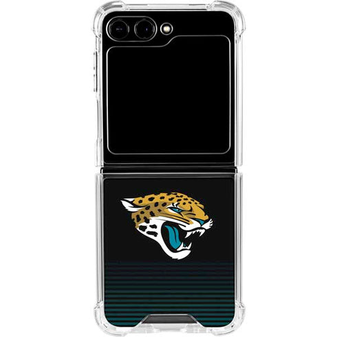 NFL Jacksonville Jaguars Breakaway Galaxy Z Flip6 Clear Case