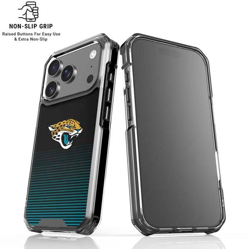 NFL Jacksonville Jaguars Breakaway iPhone 18 Pro Clear Case