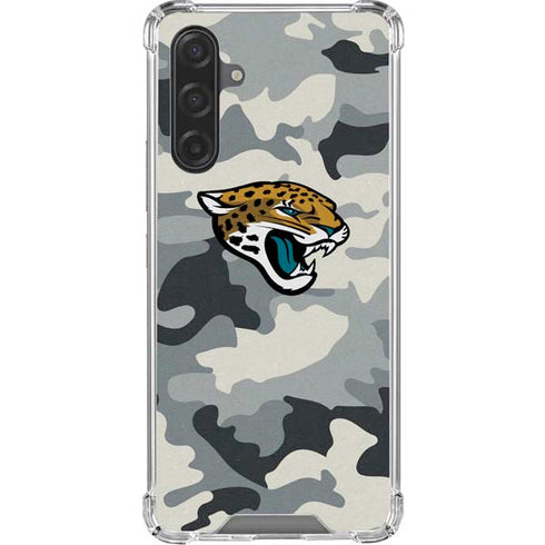 NFL Jacksonville Jaguars Camo Galaxy A17 Clear Case