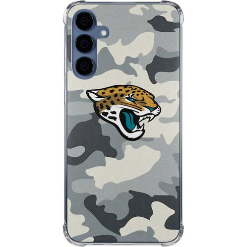 NFL Jacksonville Jaguars Camo Galaxy A35 5G Clear Case