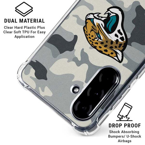 NFL Jacksonville Jaguars Camo Galaxy A36 5G Clear Case