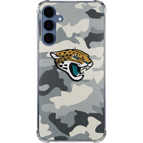 NFL Jacksonville Jaguars Camo Galaxy A55 5G Clear Case