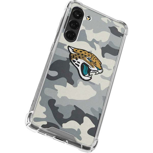 NFL Jacksonville Jaguars Camo Galaxy S24 FE Clear Case