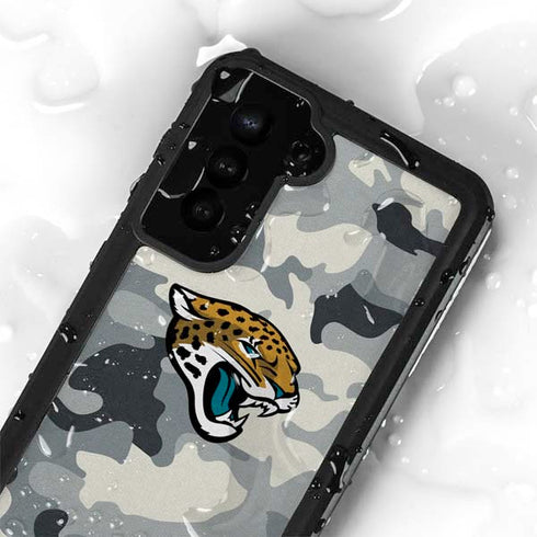 NFL Jacksonville Jaguars Camo Galaxy S24 Plus Waterproof Case