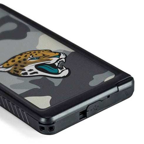 NFL Jacksonville Jaguars Camo Galaxy S24 Ultra Waterproof Case