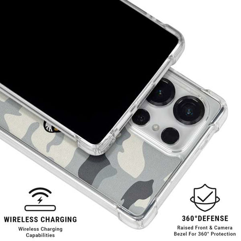 NFL Jacksonville Jaguars Camo Galaxy S25 Ultra Clear Case