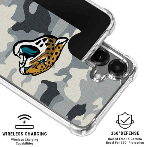 NFL Jacksonville Jaguars Camo Galaxy S26 Clear Case