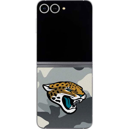 NFL Jacksonville Jaguars Camo Galaxy Z Flip6 Skin