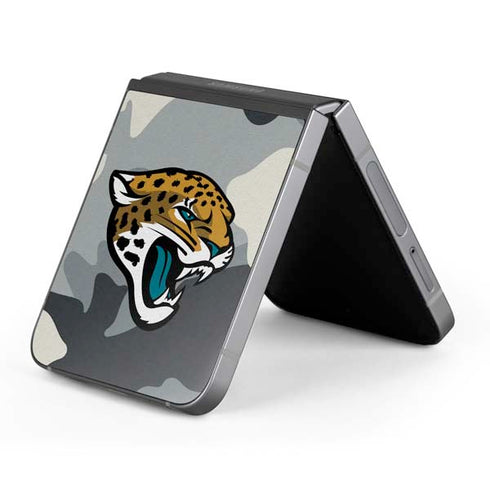 NFL Jacksonville Jaguars Camo Galaxy Z Flip6 Skin