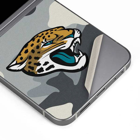 NFL Jacksonville Jaguars Camo Galaxy Z Flip6 Skin