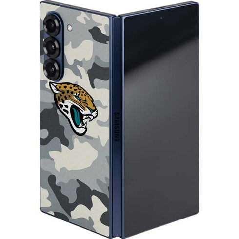NFL Jacksonville Jaguars Camo Galaxy Z Fold6 Skin