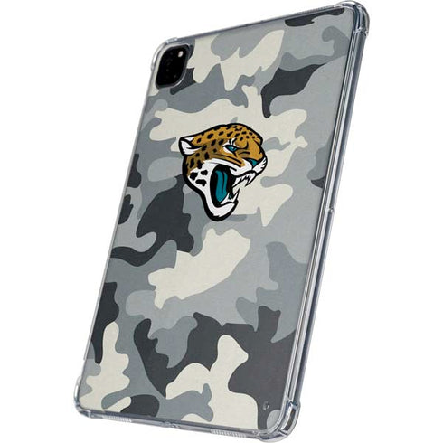 NFL Jacksonville Jaguars Camo iPad Pro 11in (2024) Clear Case