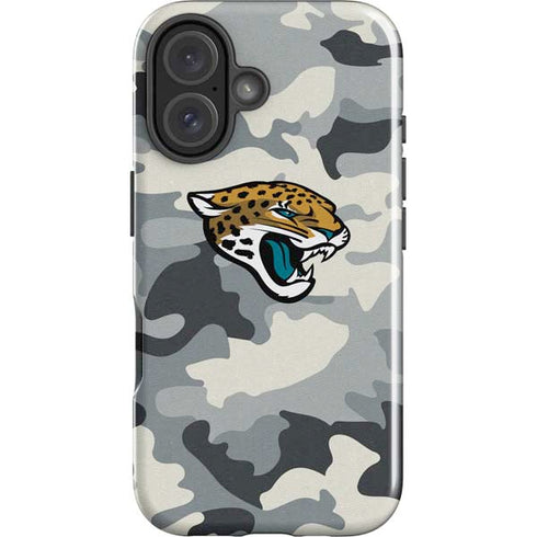 NFL Jacksonville Jaguars Camo iPhone 16 Plus Impact Case