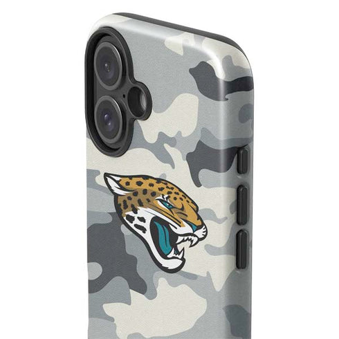NFL Jacksonville Jaguars Camo iPhone 16 Plus Impact Case