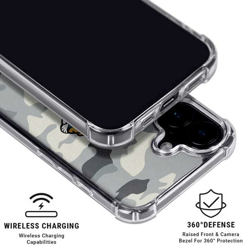 NFL Jacksonville Jaguars Camo iPhone 16 Plus MagSafe Case