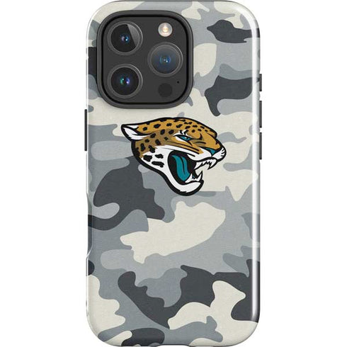 NFL Jacksonville Jaguars Camo iPhone 16 Pro Max Impact Case