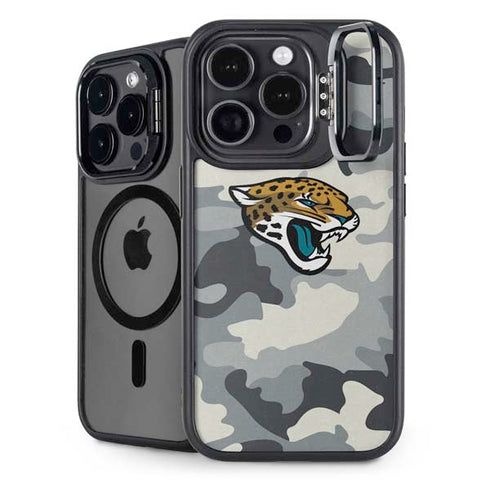 NFL Jacksonville Jaguars Camo iPhone 16 Pro Max Kickstand Case