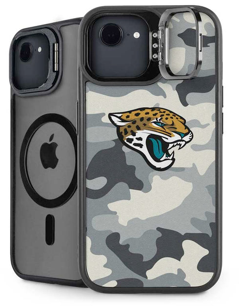 NFL Jacksonville Jaguars Camo iPhone 16e Kickstand Case