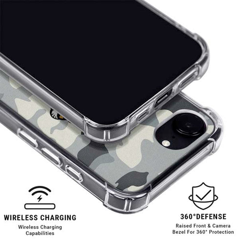 NFL Jacksonville Jaguars Camo iPhone 16e Clear Case