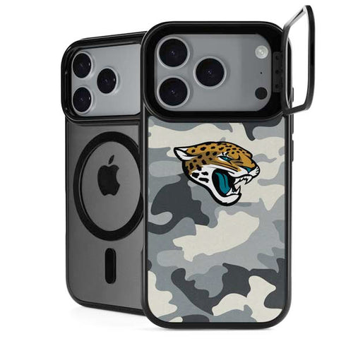 NFL Jacksonville Jaguars Camo iPhone 18 Pro Kickstand Case