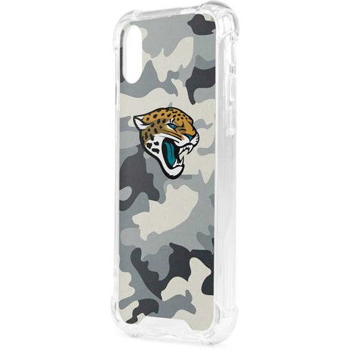NFL Jacksonville Jaguars Camo iPhone XS Clear Case