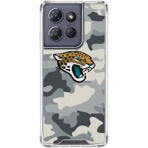 NFL Jacksonville Jaguars Camo Moto G 5G (2025) Clear Case