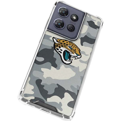 NFL Jacksonville Jaguars Camo Moto G 5G (2025) Clear Case