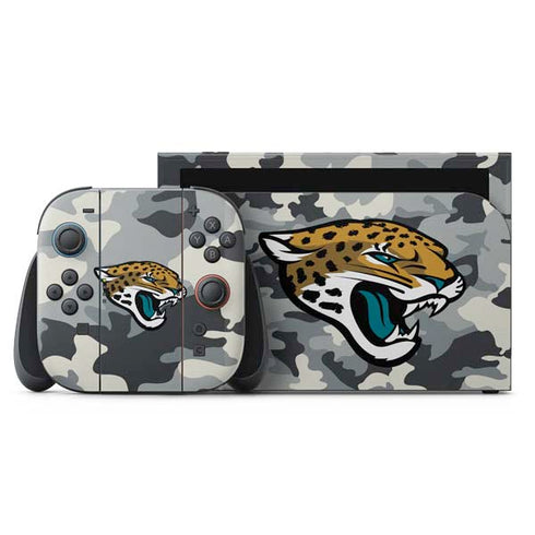 NFL Jacksonville Jaguars Camo Nintendo Switch 2 (2025) with Joy-Con Skin