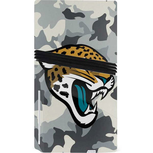 NFL Jacksonville Jaguars Camo PS5 Pro Disk Console Skin