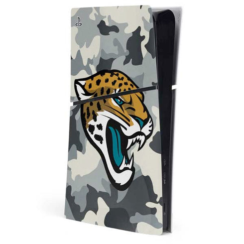 NFL Jacksonville Jaguars Camo PS5 Slim Digital Edition Console Skin