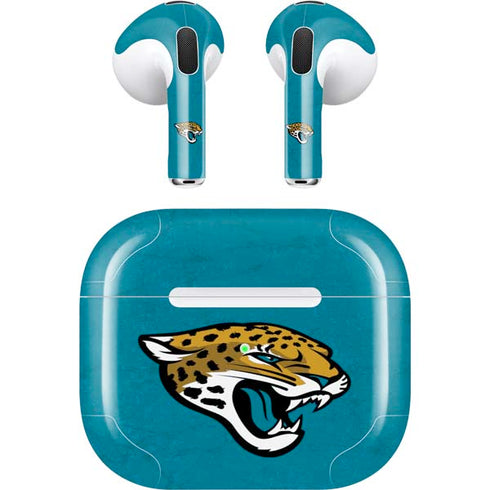NFL Jacksonville Jaguars Distressed Apple AirPods (3rd Gen 2021) Skin