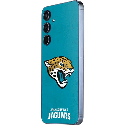 NFL Jacksonville Jaguars Distressed Galaxy A35 5G Skin